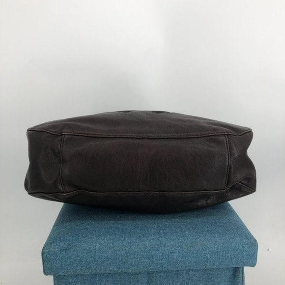 Michael Kors Matilda Brown pebble Leather and Snakeskin Zipper Hobo Bag - Picture 6 of 7